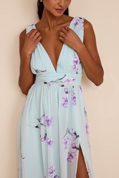 fitted maxi dress Endless Rose Women's Neck Detail Fitted Maxi Dress