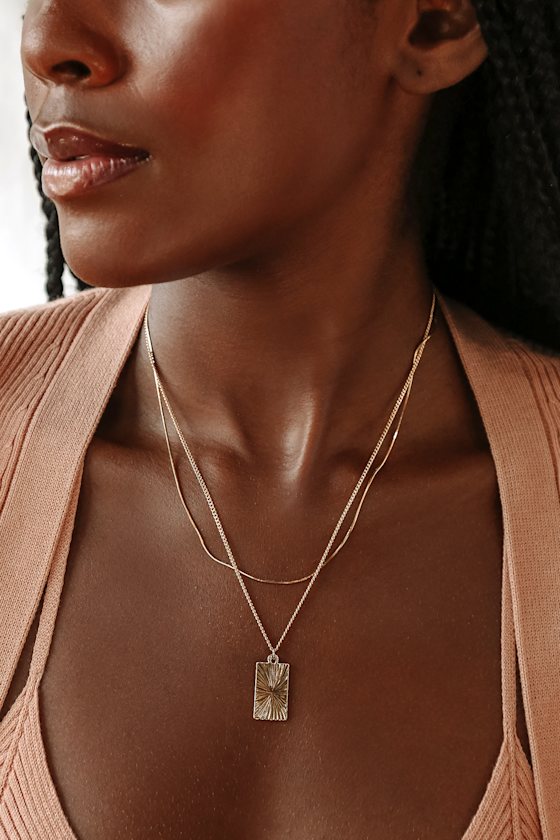 Remember Me By 14KT Gold Layered Pendant Necklace 1