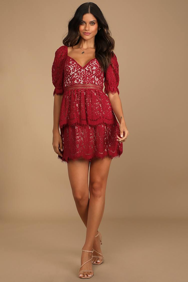 eternal bond lace mini dress All Mine Black Lace Mini Dress - US 6 main image 1