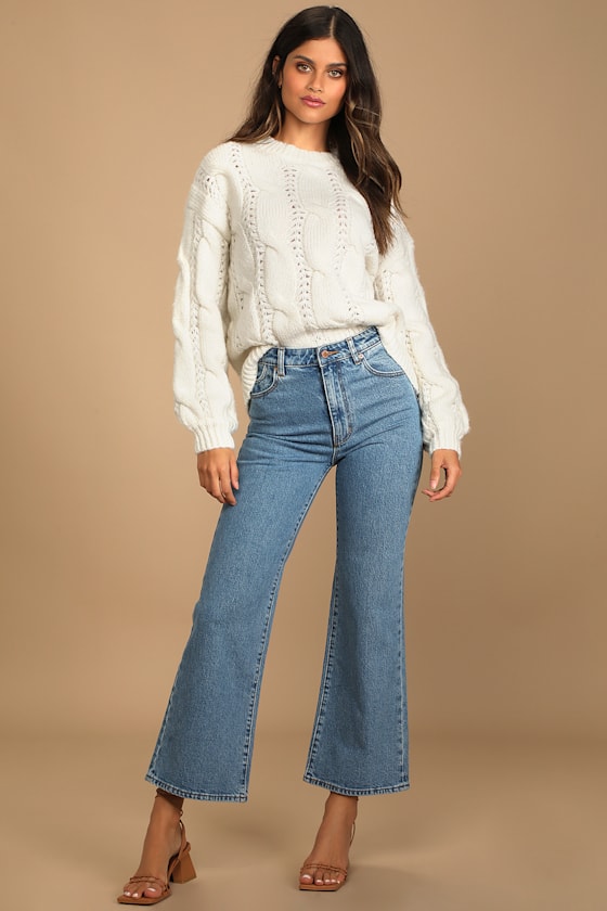 Get Bundled Up Cream Cable Knit Sweater 10