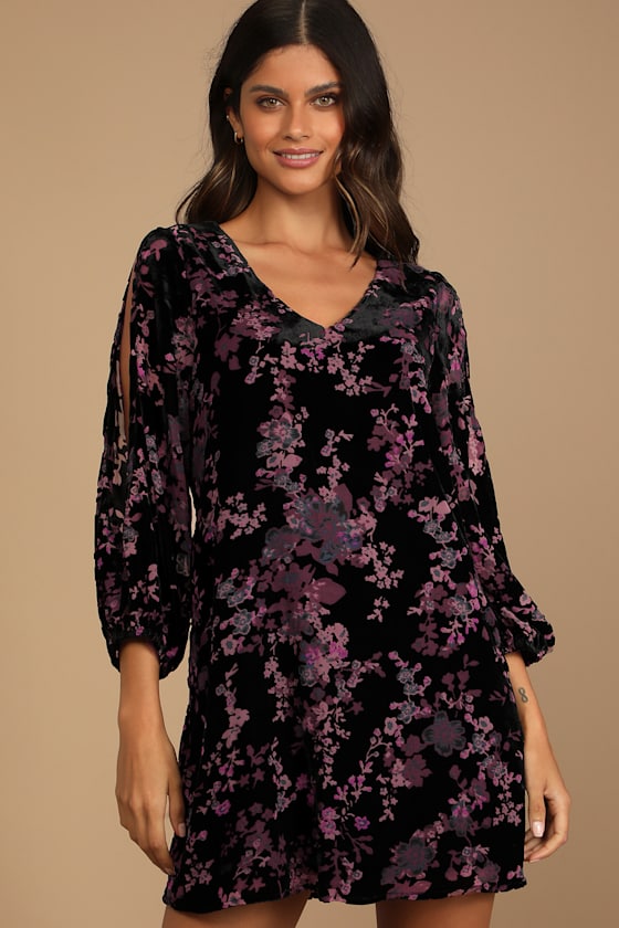 Long Sleeve Shift Dress - Lulus
