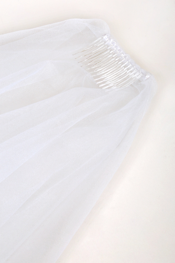 Forever Promise White Tulle Veil