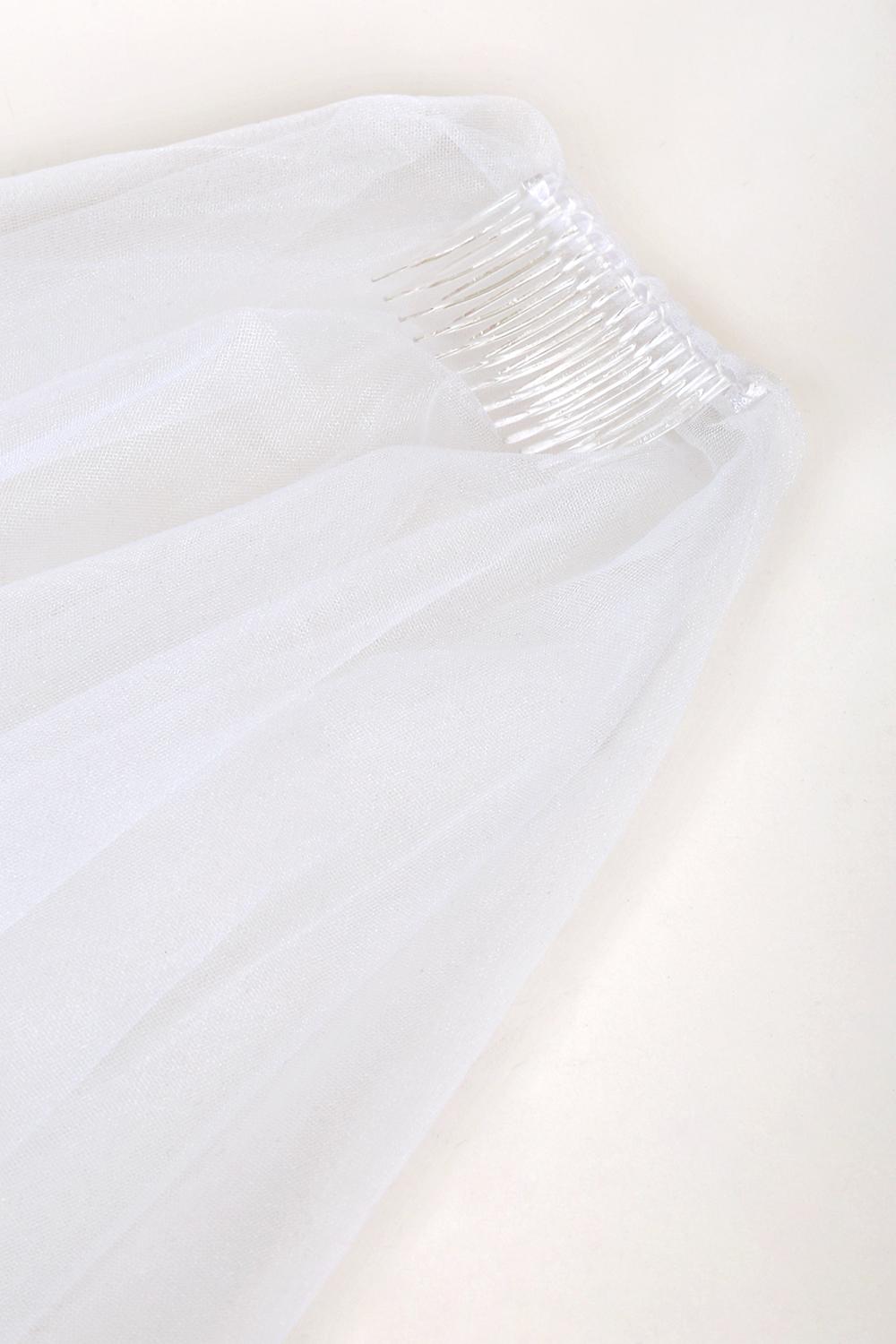 Forever Promise White Tulle Veil
