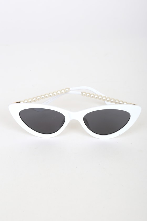 White pearl sunglasses new arrivals