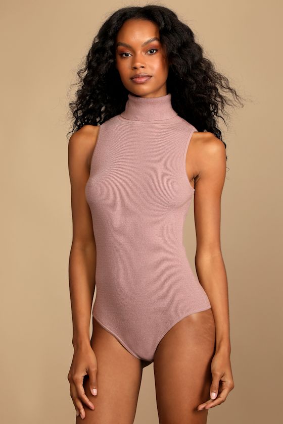 Sweeten the Season Taupe Turtleneck Bodysuit 8