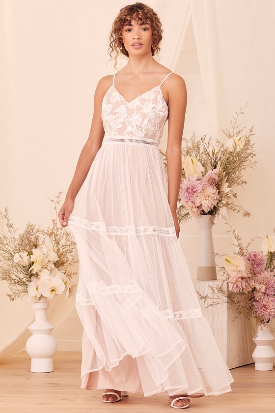 Stunning White Maxi Dress - White Embroidered Maxi Dress - Lulus