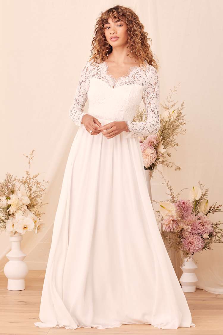 slim fit dress slacks 3D Floral Sheer Corset Bridal Gown by GLS Gloria GL3424 XL / Ivory