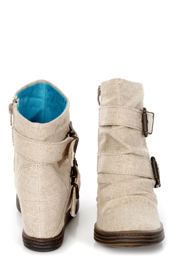 blowfish wedge booties