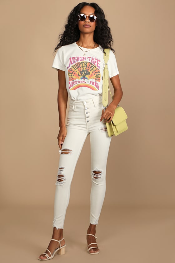 Off White Jeans - Denim Jeans - Lulus