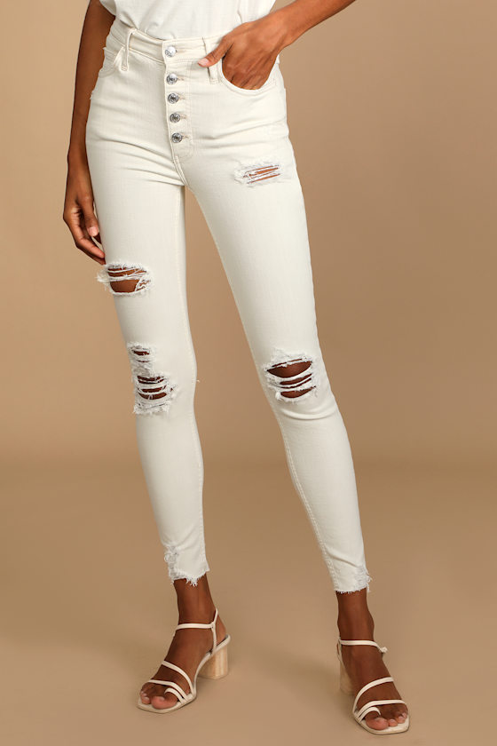 Off White Jeans - Denim Jeans - Lulus