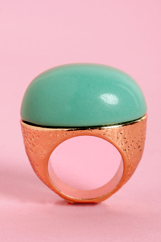 Party Atmosphere Turquoise Cocktail Ring