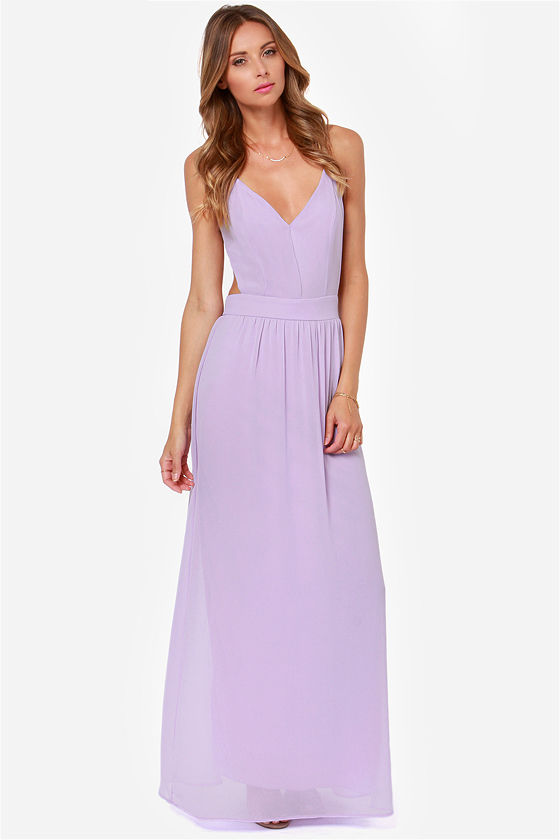 lulus lavender maxi dress