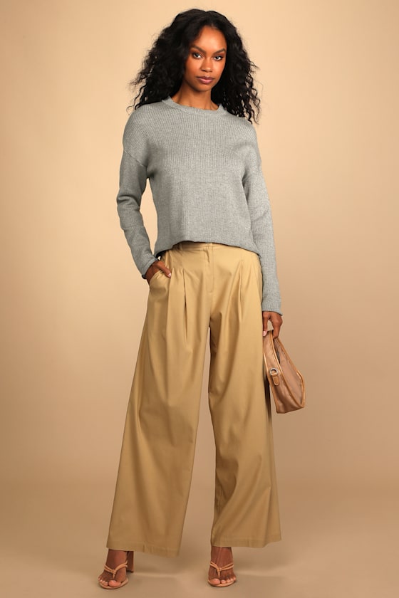 Call it Cozy Dark Grey Crew Neck Pullover Sweater 12