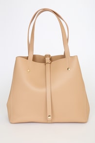 Back to Business Tan Tote