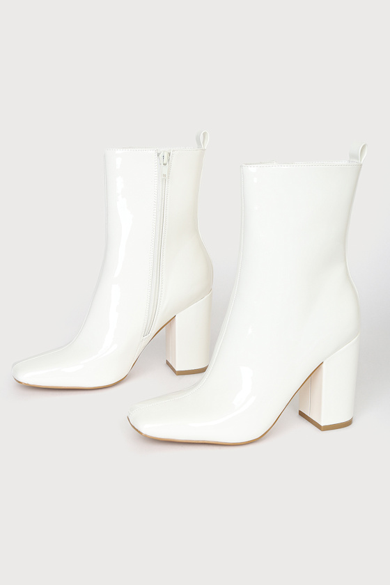 white pixie boots
