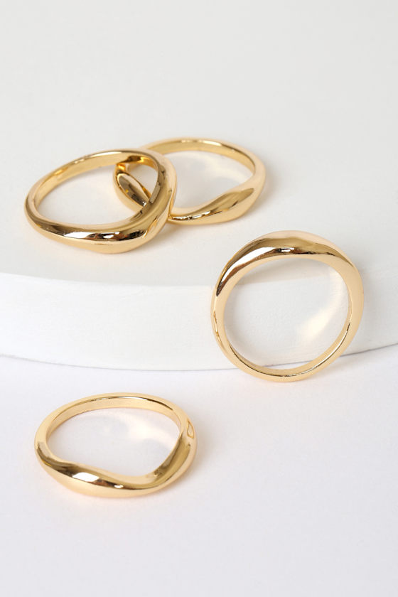 Stacked to Perfection 14KT Gold Ring Set 3