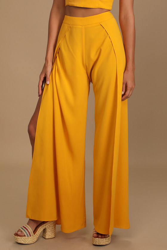 Out Tonight Mustard Yellow Two-Piece Jumpsuit - thumbnail 5