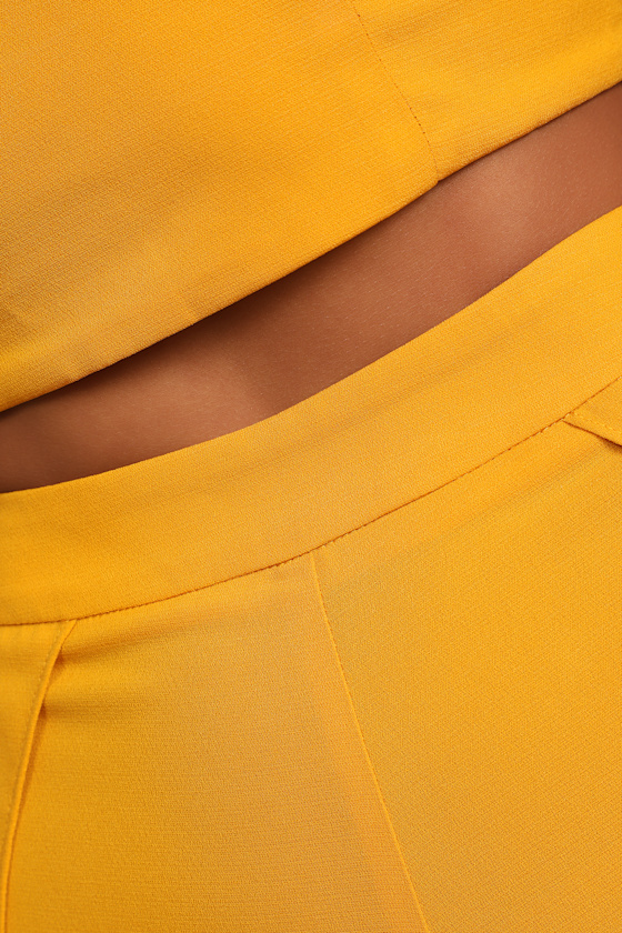 Out Tonight Mustard Yellow Two-Piece Jumpsuit - thumbnail 6