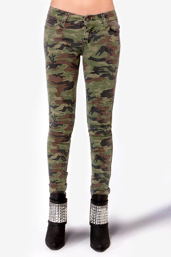 Men's Slim Camouflage Pants Stretch Skinny Camo Long Seluar Pants | Shopee  Malaysia