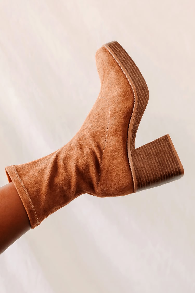 brown mid boots