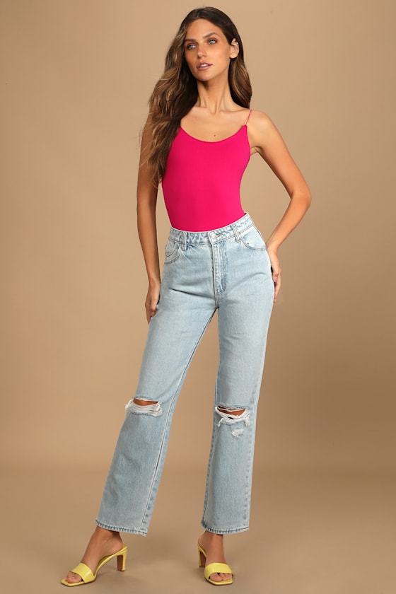 Offline Magenta Seamless Sleeveless Bodysuit 1