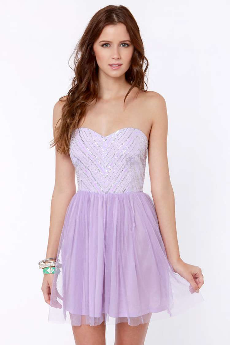 lavender fit and flare dress Lavender Cotton Linen Open-Back Fit and Flare Knee Length Dress 40" / Regular (5'2"