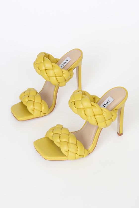 Kenley Citron Braided High Heel Sandals