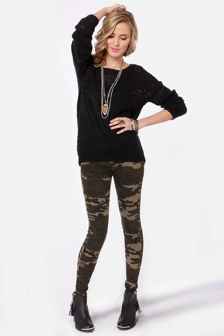 Cool Camo Print Jeggings - Military Jeggings - $37.00 - Lulus