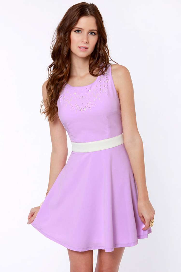 Cute Lavender Dress - Cutout Dress - Backless Dress - $38.00 - Lulus