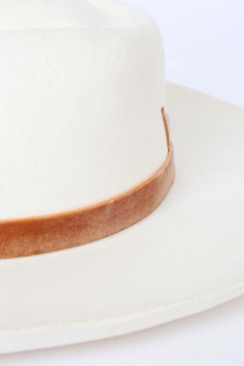LACK OF COLOR Val Diamond - White Hat - Wool Hat - Boater  display picture 1