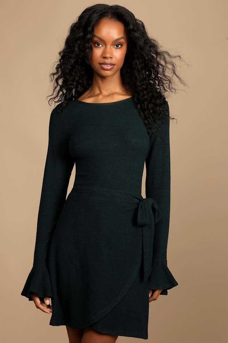 slim fit dress slacks True Green Wrap Dress or Cardigan X-Large main image 1