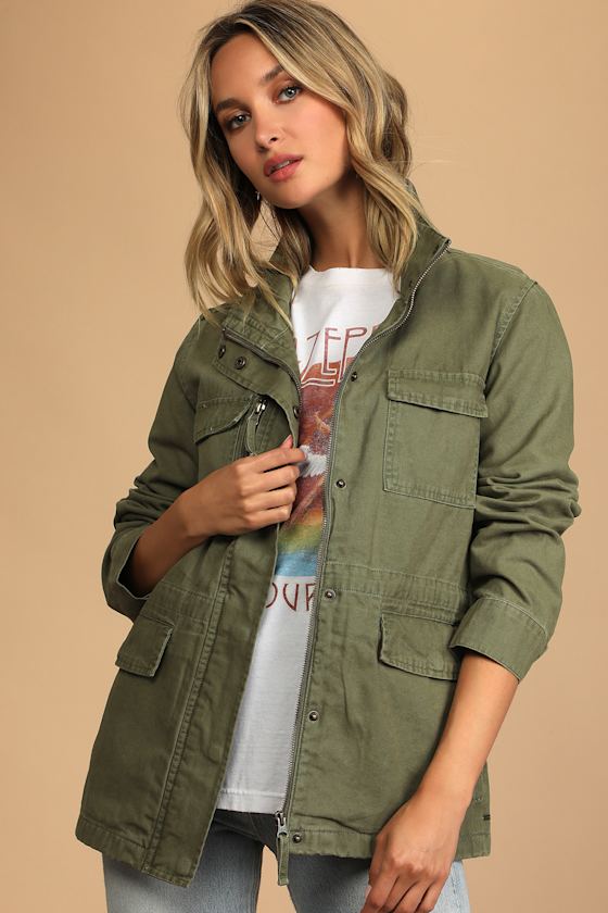 California Olive Green Military Jacket 4
