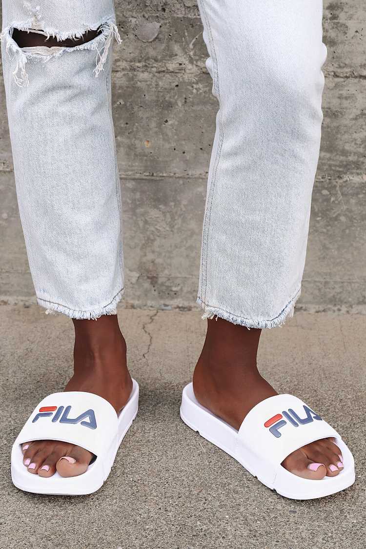 FILA Drifter Pool Slide Sandals - Footbed Sandals - Flat  display picture 1