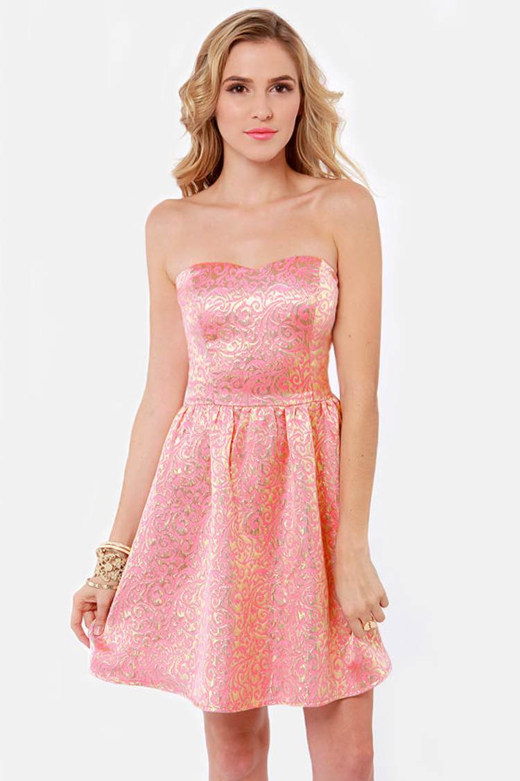 golden indo western dress Novara Chiffon Midi Dress in Watercolour Floral Pink main image 1