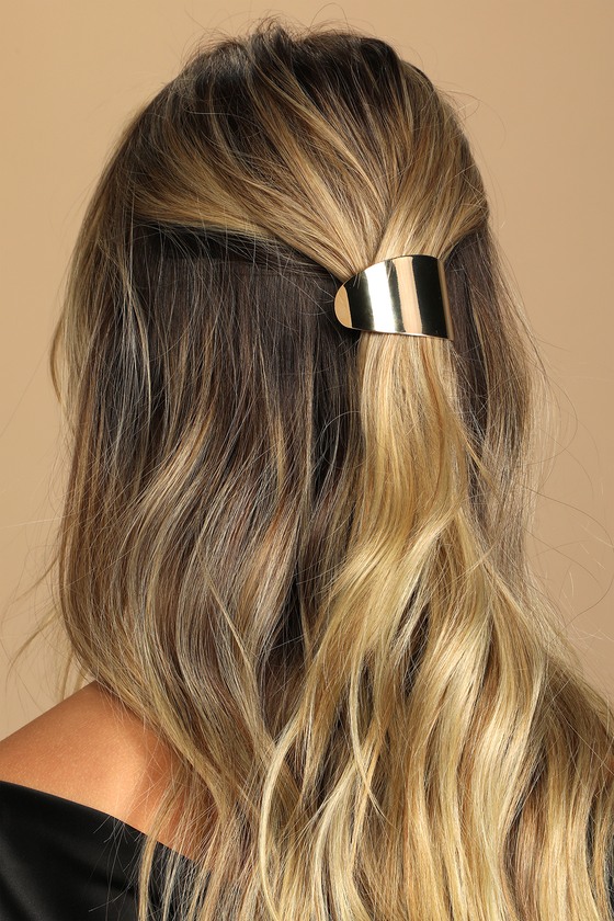 Contemporary Piece Gold Hair Clip