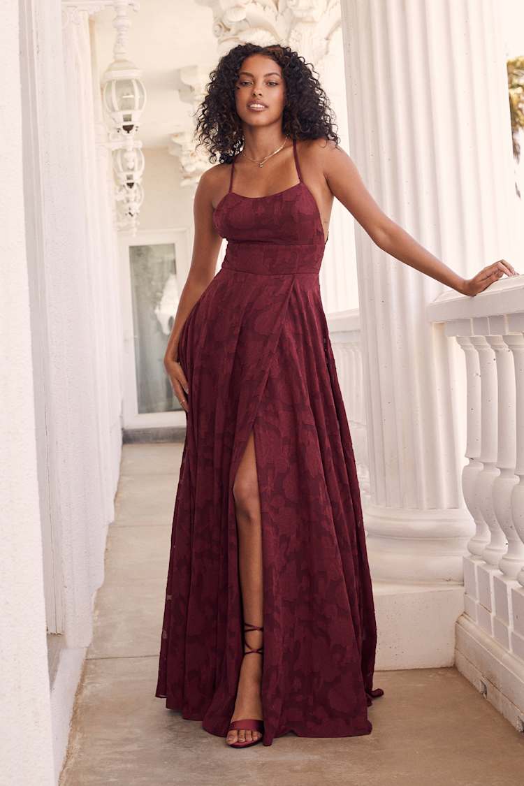 princess polly baby blue dress The Lydia Dress in Burgundy