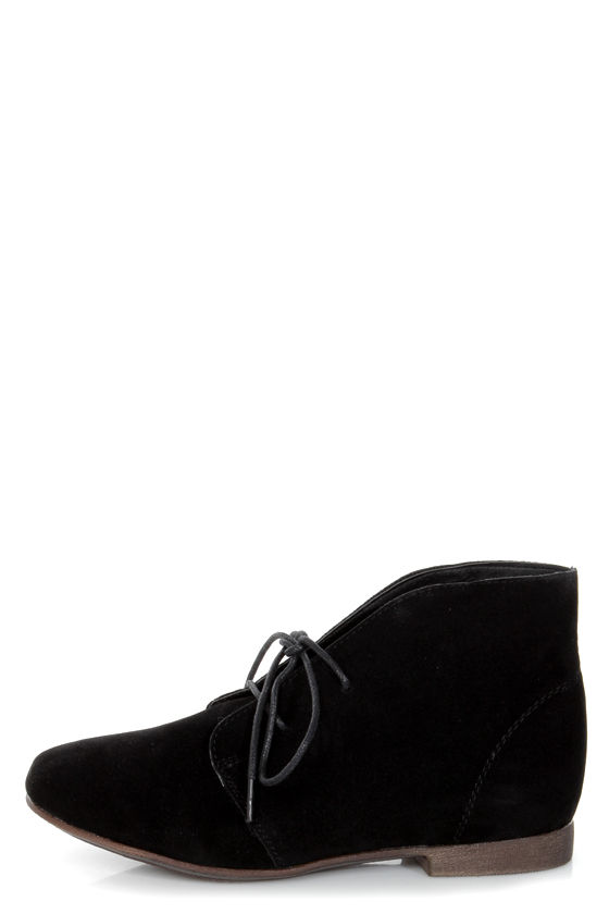 Sandy 61 Black Lace-Up Desert Boots - $24.00 - Lulus