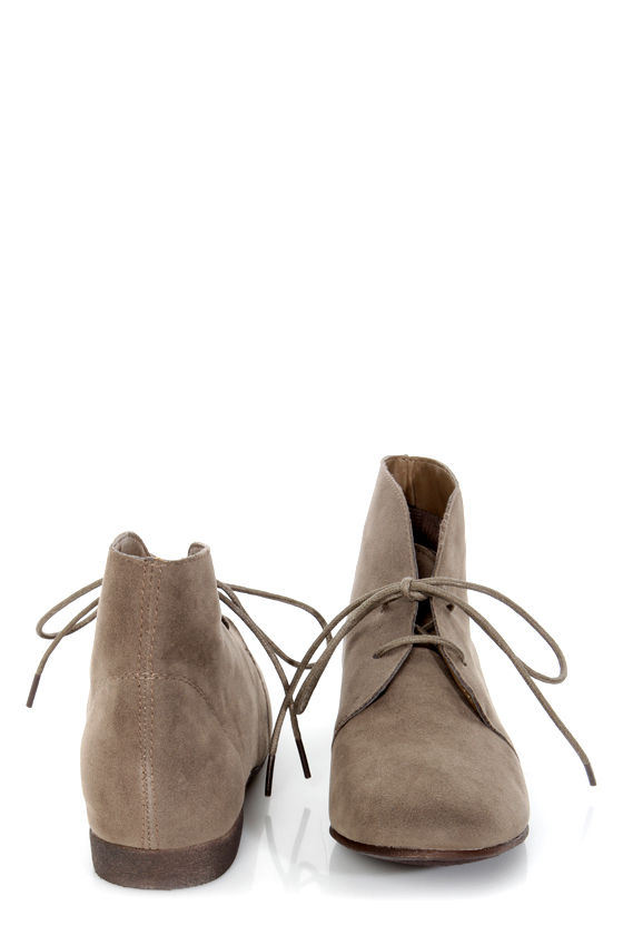taupe lace boots