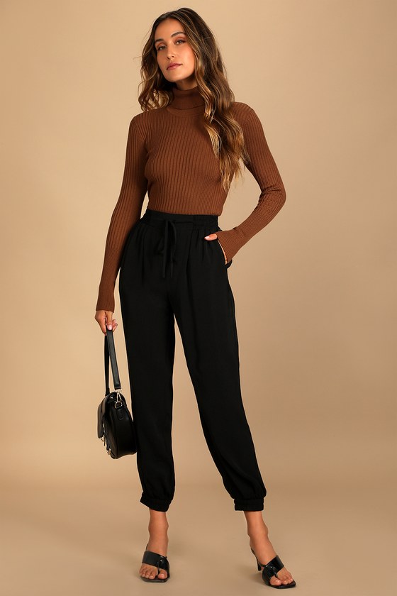 Chic Black Pants - Jogger Pants - Casual Pants - Woven Pants