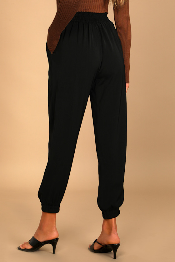 Hit the Jackpot Black Jogger Pants 5