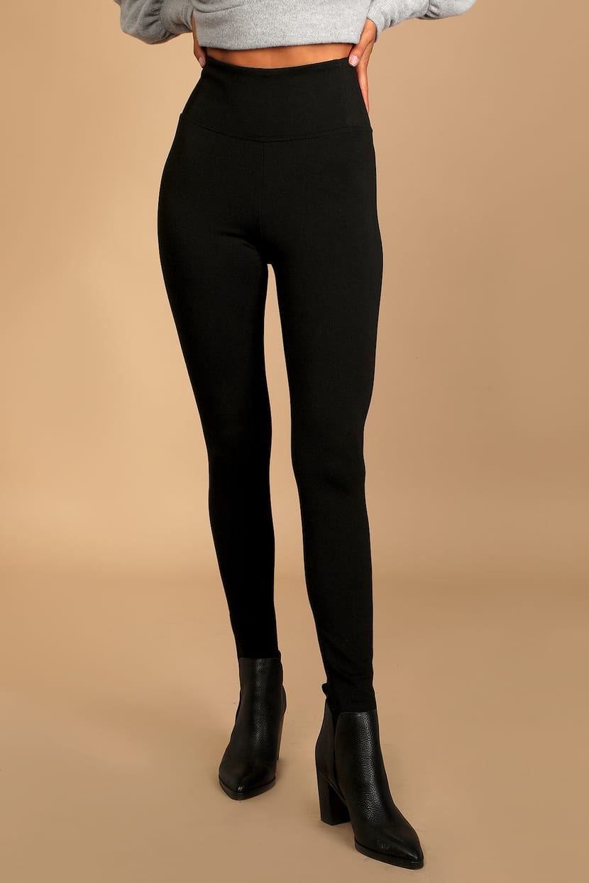 casual black leggings