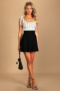 Fall Moments Black Mini Sweater Skirt 6