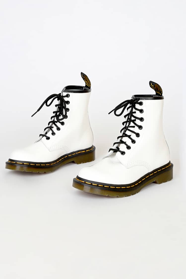Dr. Martens 1460 W White - Patent Leather Boots - Patent  display picture 2