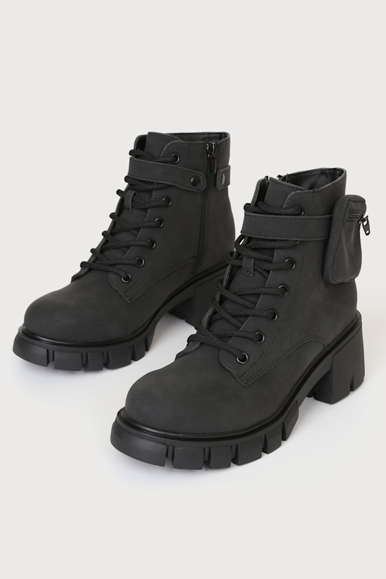MIA Cora - Black Boots - Suede Boots 