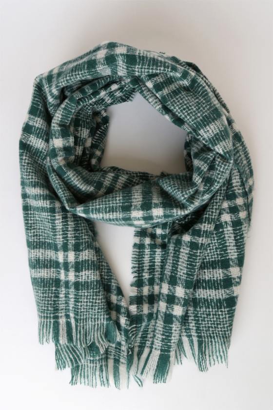 Season of Cheer Green Plaid Scarf 2