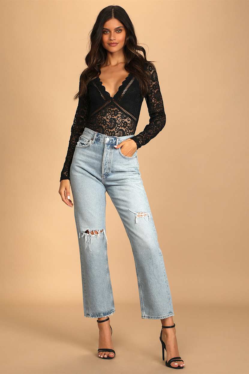 Arriba 101+ imagen lace bodysuit outfit Abzlocal.mx