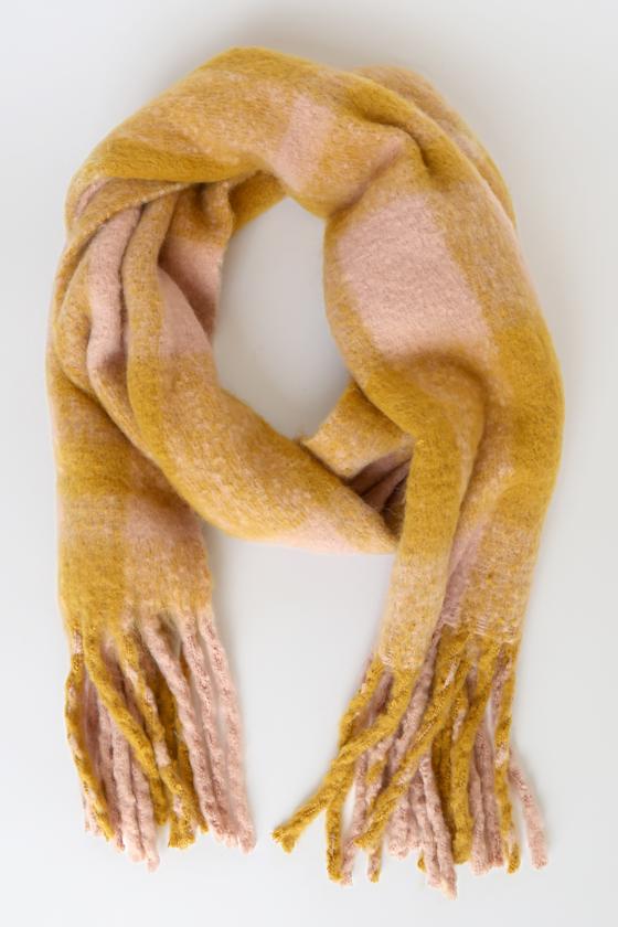 Olivia Rose Pink Multi Plaid Scarf 3