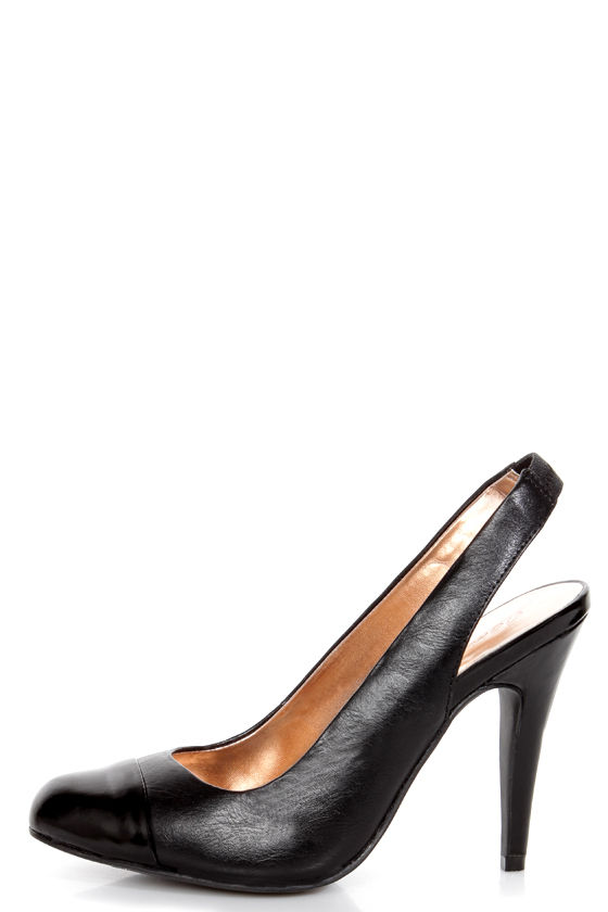 cap toe slingback heels