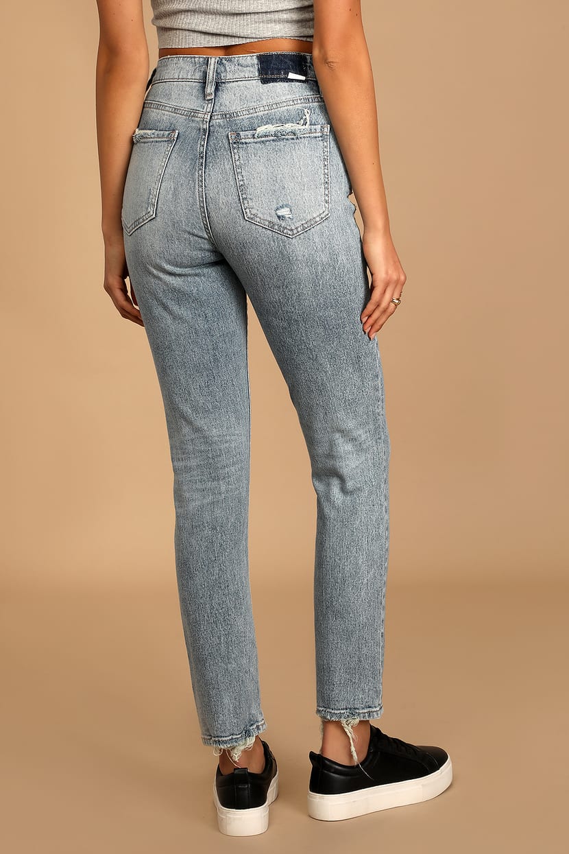 Daily Driver - Wash Jeans - Skinny Straight Jeans Lulus