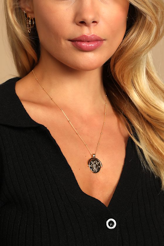 Scorpio Necklace - 14KT Gold Necklace 